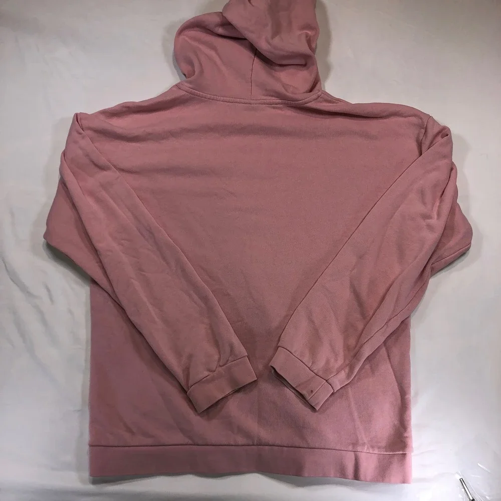 Hurley Womans Pink Logo Graphic Pullover Hoodie Sweatshirt CW0857 Medium